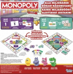 Monopoly Junior - 2-I-1 Brætspil - Hasbro Games G1856