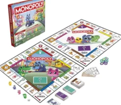 Monopoly Junior - 2-I-1 Brætspil - Hasbro Games G1856