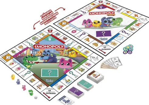 Monopoly Junior - 2-I-1 Brætspil - Hasbro Games G1856