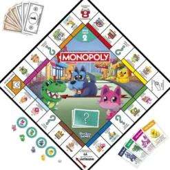 Monopoly Junior - 2-I-1 Brætspil - Hasbro Games G1856