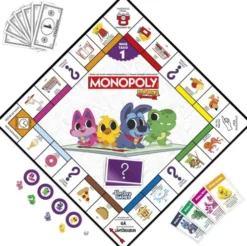 Monopoly Junior - 2-I-1 Brætspil - Hasbro Games G1856