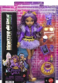 Monster High - Clawdeen Wolf Core Doll - Dukke Med Tilbehør