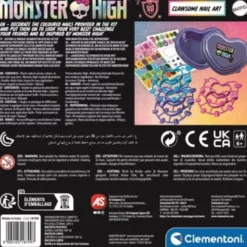Monster High - Clawsome Nail Art - Neglesæt Til Børn - Clementoni
