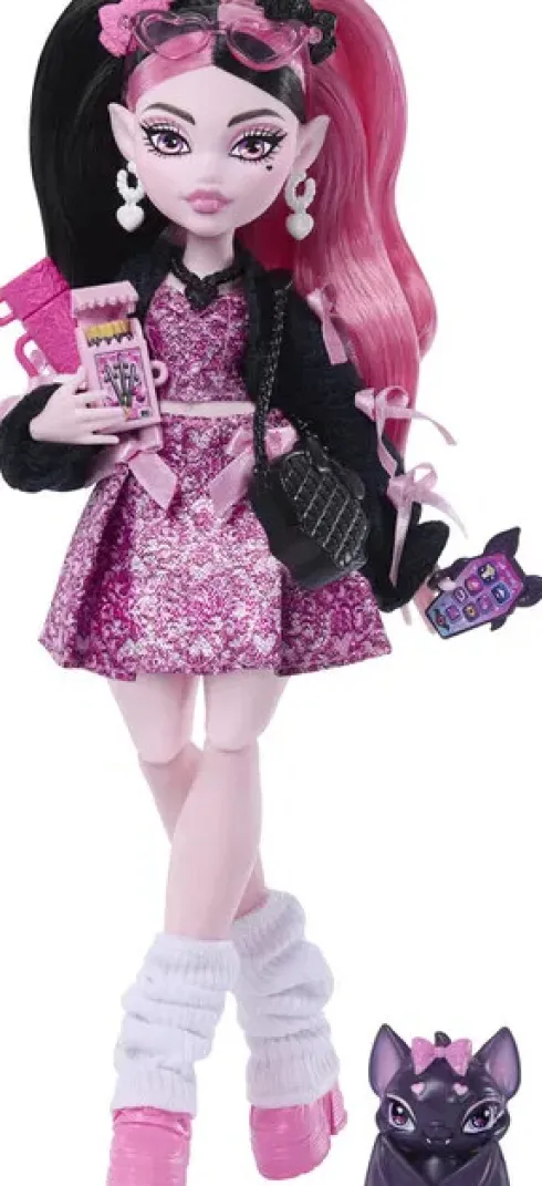 Monster High - Draculaura Core Doll - Dukke Med Tilbehør