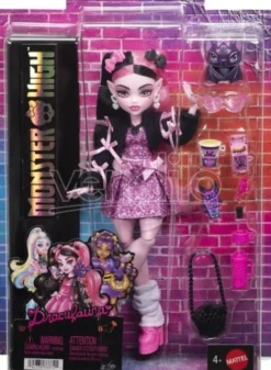 Monster High - Draculaura Core Doll - Dukke Med Tilbehør