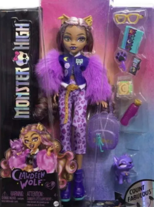 Monster High Dukke - Clawdeen Wolf