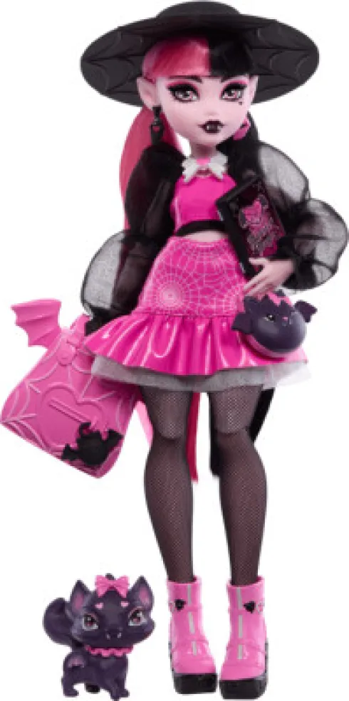 Monster High Dukke - Draculaura Med Kæledyr