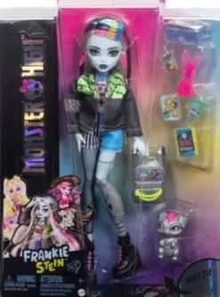 Monster High Dukke - Frankie Med Kæledyr