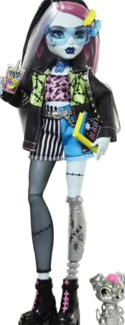 Monster High Dukke - Frankie Med Kæledyr