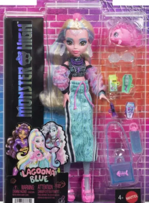 Monster High - Lagoona Blue Core Doll - Dukke Med Tilbehør