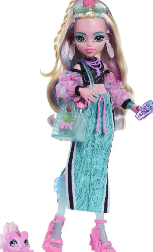 Monster High - Lagoona Blue Core Doll - Dukke Med Tilbehør