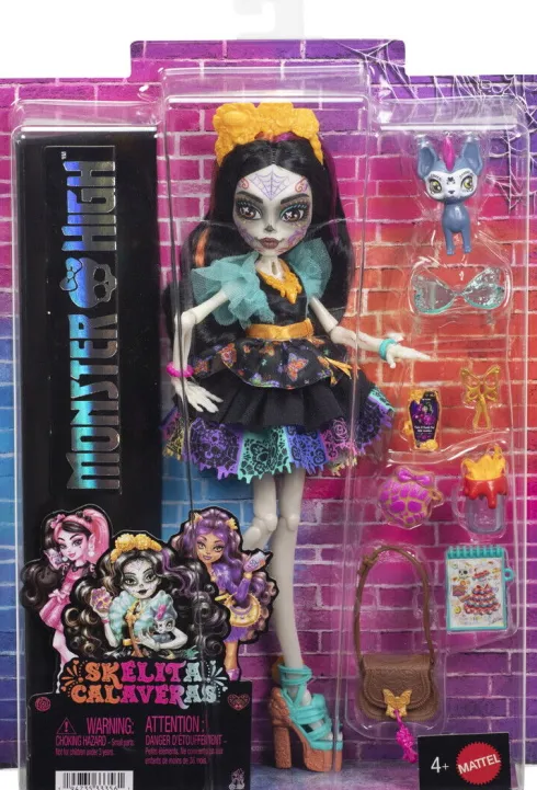 Monster High - Skelita Calaveras Core Dukke - Mattel Jhk34