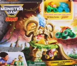 Monster Jam - Mini Jams Crash 'N Crumble Jungle Playset