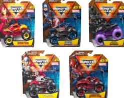Monster Jam - Monster Truck Bil - 1:64 - Marvel - Assorteret