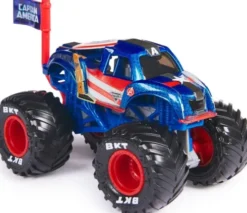Monster Jam - Monster Truck Bil - 1:64 - Marvel Captain America