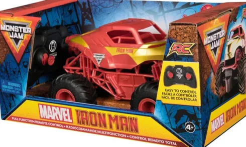 Monster Jam - Rc Monster Truck Bil - 1:24 - Marvel Iron Man