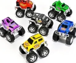 Monster Truck Med Lyd Og Lys - Metal - Assorteret