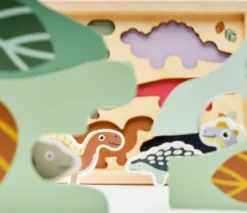Moover - Gemte Dinosaur Rammepuslespil - Træ