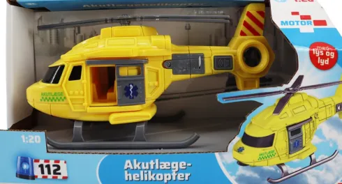 Motor 112 - Akutlæge Helikopter Legetøj Med Lys Og Lyd - 1:20