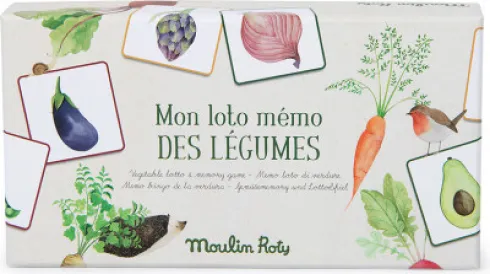 Moulin Roty - Billedlotteri Og Huskespil - Grøntsager