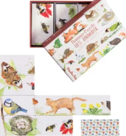 Moulin Roty - Domino-Puzzle Des Animaux Puslespil - Dyr