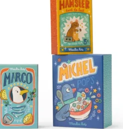 Moulin Roty - Hamster Bamse Med Mælketand Lomme - Puce Og Pilou