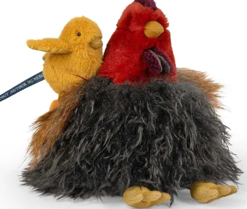 Moulin Roty - Høne Bamse - 28 CM - Tout Autour Du Monde