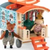 Moulin Roty - Husvogn Med Møbler - Les Minouchkas