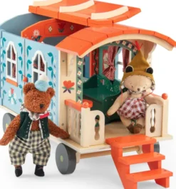 Moulin Roty - Husvogn Med Møbler - Les Minouchkas