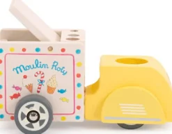 Moulin Roty - Ispige Med Ladcykel Til Dukkehus