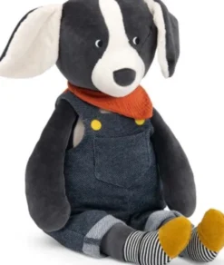 Moulin Roty - Kæmpe Tøjdyr - Hunden Puce 70 CM - Puce Og Pilou