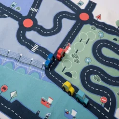 Moulin Roty - Legetæppe Med Bilbane - Avenue Du Moulin