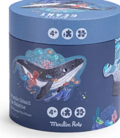 Moulin Roty - Les Aventures De Paulie - 36 Brikker - Kæmpe Hval