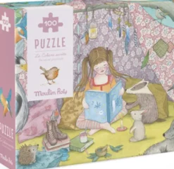 Moulin Roty - Les Rosalies Puslespil - 100 Brikker - Den Hemmelige Hule