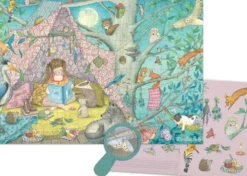 Moulin Roty - Les Rosalies Puslespil - 100 Brikker - Den Hemmelige Hule