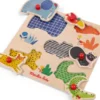 Moulin Roty - Les Toupitis Knoppuslespil - 5 Brikker - Jungledyr