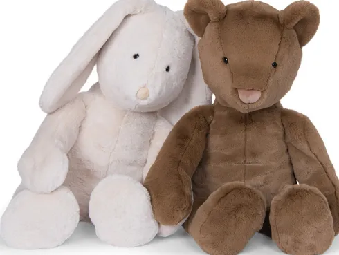Moulin Roty - Louison Kanin Bamse - Hvid - 66 CM