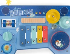 Moulin Roty - Musikbord Med 7 Aktiviteter - Puce Og Pilou
