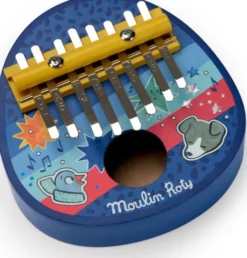 Moulin Roty - Musikinstrument - Kalimba - Puce Og Pilou
