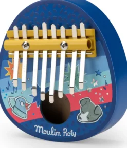 Moulin Roty - Musikinstrument - Kalimba - Puce Og Pilou