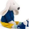 Moulin Roty - Pilou Kæmpe Bamse Hund - 95 CM - Puce Og Pilou