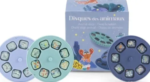 Moulin Roty - Projektor Historieskiver 12 X 3 - Tout Autour Du Monde - Assorteret
