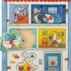 Moulin Roty - Puce Og Pilou Knoppuslespil Med Lyd - 6 Brikker