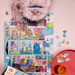 Moulin Roty - Puslespil 500 Brikker - Home Of The Schmouks - Les Schmouks