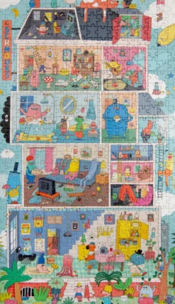 Moulin Roty - Puslespil 500 Brikker - Home Of The Schmouks - Les Schmouks