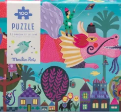 Moulin Roty - Puslespil 100 Brikker - The Dragon And The Moon - Les Comètes Filantes