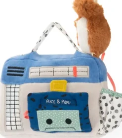 Moulin Roty - Radio Bamse Med Musik - 22 CM - Puce Og Pilou