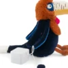 Moulin Roty - Tøjdyr Med Musikoptræk - Næsehornsfuglen Litchi 25 CM - La Forêt Mawa