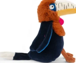Moulin Roty - Tøjdyr Med Musikoptræk - Næsehornsfuglen Litchi 25 CM - La Forêt Mawa