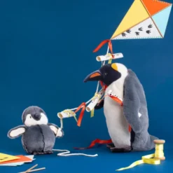 Moulin Roty - Tøjdyr - Pingvin 34 CM - Tout Autour Du Monde